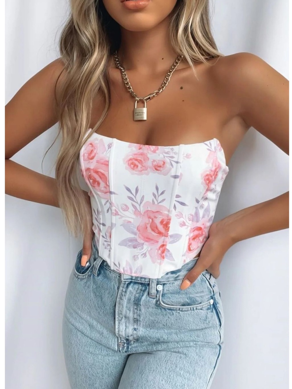 Wild Fox Pastel Floral Patience Corset